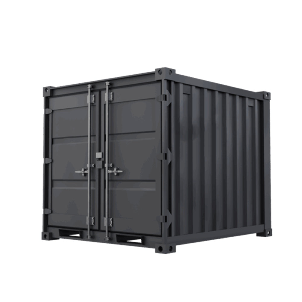 8-Fuß-Lagercontainer in Anthrazitgrau